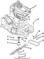 Engine, Blade And Belt