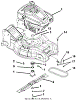 Engine, Blade And Belt