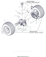 Parts List 23 - Rear Tires and Transaxles 48 Inch