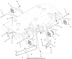 Parts List 3 - Anti Scalp Wheels and Baffles 48 Inch