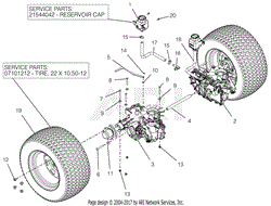 Rear Tires And Transaxles - 52&quot;