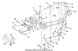 Deck, Discharge Chute And Baffles