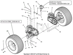 Rear Tires And Transaxles - 42&quot;