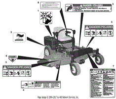 Ariens 991087 (010000 - 019999) Max Zoom 60 Parts Diagrams