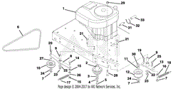 Engine, Belts And Idlers