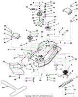 34&quot; Mower Deck, Belt, Idlers And Blades