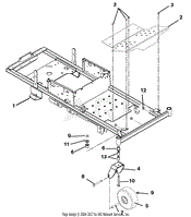 Frame, Footrest, Casters and Tires