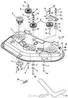 Mower Deck, Belt And Idlers