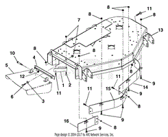 Deck, Discharge Chute And Baffles