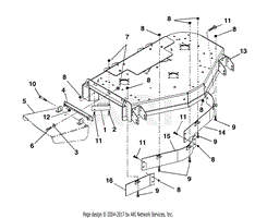 Deck, Discharge Chute And Baffles