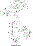 Front Axle, Casters And Wheels