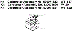 Kit - Carburetor Assembly