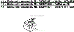 Kit - Carburetor Assembly