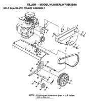 BELT GUARD AND PULLEY ASSEMBLY