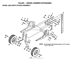 WHEEL AND DEPTH STAKE ASSEMBLY