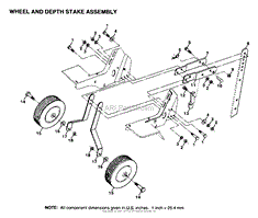 WHEEL, DEPTH STAKE ASSY