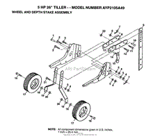 WHEEL, DEPTH STAKE ASSY