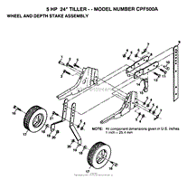 WHEEL, DEPTH STAKE ASSY