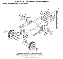 WHEEL, DEPTH STAKE ASSY