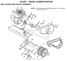 BELT GUARD AND PULLEY