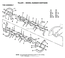 TILLER TINE ASSEMBLY