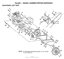 TILLER MAINFRAME LEFT SIDE