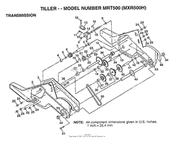 TILLER TRANSMISSION