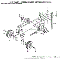 WHEEL, DEPTH STAKE ASSY