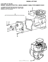 ENGINE, LEFT SIDE