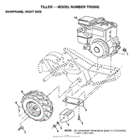 TILLER MAINFRAME RIGHT SIDE