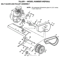 BELT GUARD AND PULEY ASSEMBLY