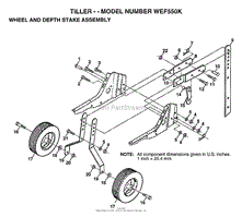 WHEEL AND DEPTH STAKE