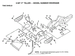 TINE SHIELD/5 HP 17&quot;