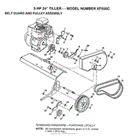 BELT GUARD AND PULLEY