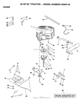 20HP 50&quot; TRACTOR/ENGINE