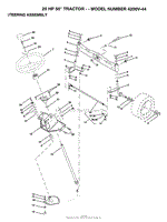 20HP 50&quot; TRACTOR/STEERING ASSEMBLY