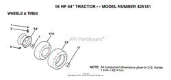 WHEELS/TIRES/18 HP 44&quot;