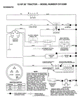 12HP 38&quot; TRACTOR-SCHEMATIC