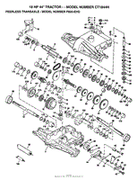 PEERLESS TRANSAXLE/18 HP 44&quot;