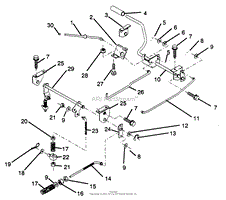 BRAKE / REAR MOWER LIFT ASSEMBLY