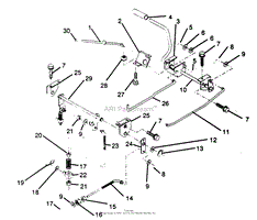 BRAKE/REAR MOWER LIFT ASSEMBLY