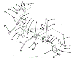 MOWER LIFT LEVER