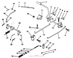 BRAKE / REAR MOWER LIFT ASSEMBLY