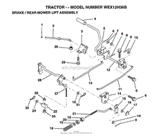 BRAKE/REAR MOWER LIFT