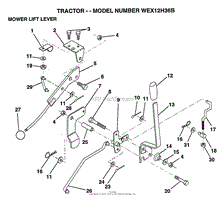 MOWER LIFT LEVER