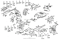 FRAME, FENDER AND DRAWBAR