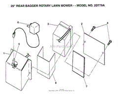 20&quot; REAR BAGGER ROTARY LAWN MOWER