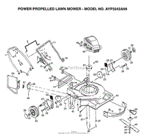 POWER PROPELLED LAWN MOWER