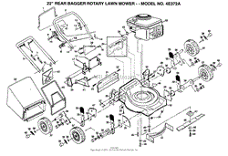 22&quot; REAR BAGGER MOWER