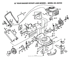 22&quot; REAR BAGGER MOWER